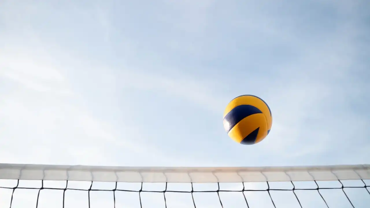 Young volleyball players training together and developing teamwork and communication skills at Talanta Bora Academy.