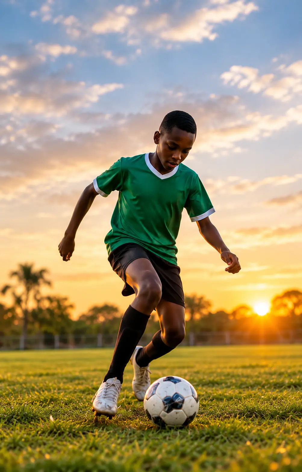 Young athletes training at Talanta Bora academy in Nairobi